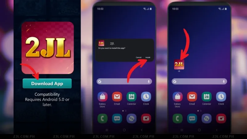 Install 2JL App Android